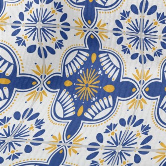 European Tiles With Flowers An Terry