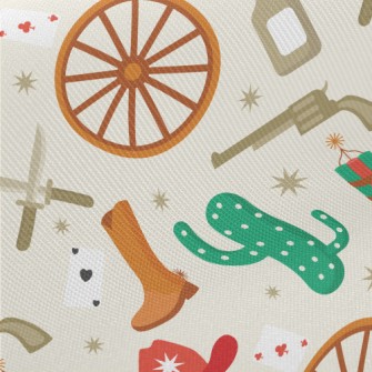 Western Cowboy Character Twill