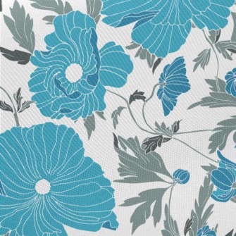 Cool Big Flowers Twill