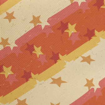 Retro Mottled Stars Twill