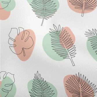 Color Block Tropical Plants Dobby