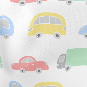 Colorful Cars And Trucks Stretch Ponte