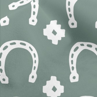 Cartoon Horseshoe Micro Fleece