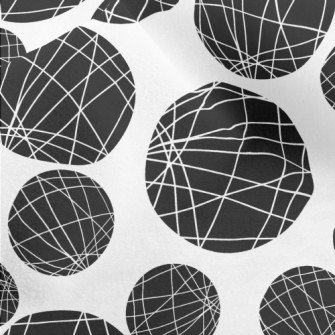 Staggered Lines And Dots Micro Fleece