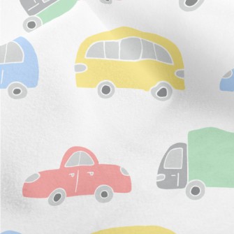 Colorful Cars And Trucks Micro Fleece