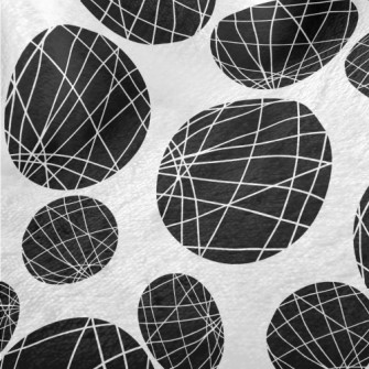 Staggered Lines And Dots Minky