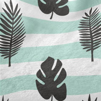 Large Striped Leaves Minky