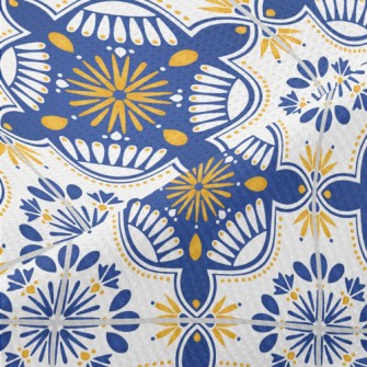 European Tiles With Flowers An Piqué