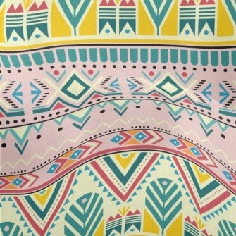 Mayan Tribal Totem Lightweight Performance Linen