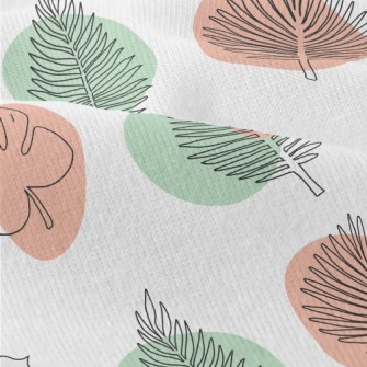 Color Block Tropical Plants Modern Jersey