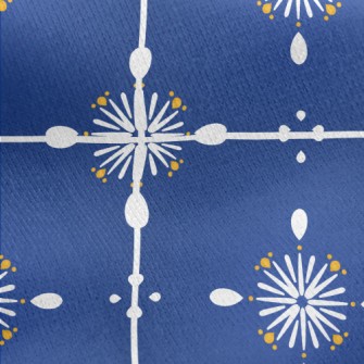 Radial Geometry Jersey Backed Fleece