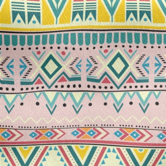 Mayan Tribal Totem Jersey Backed Fleece