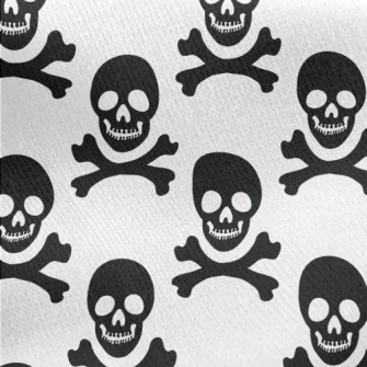 Grinning Skull Jersey Backed Fleece