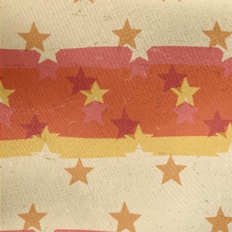 Retro Mottled Stars Jersey Backed Fleece