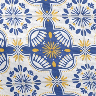 European Tiles With Flowers An Pongee