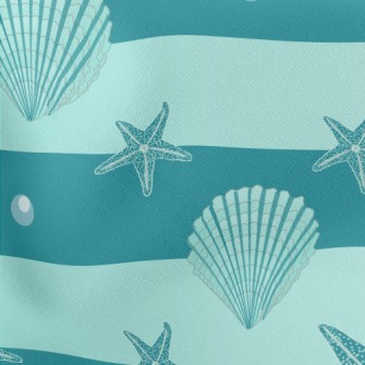 Starfish Pearl Shell Lightweight Cotton Poplin
