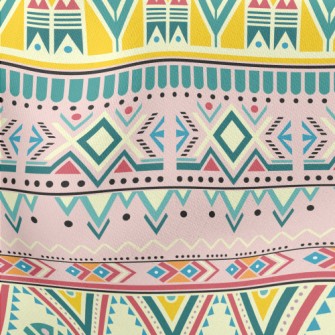 Mayan Tribal Totem Lightweight Cotton Poplin