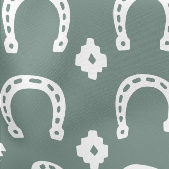 Cartoon Horseshoe Lightweight Cotton Poplin