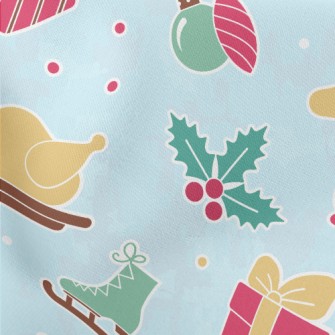 Christmas Dinner Decoration Lightweight Cotton Poplin