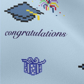 Pixel Style Graduation Cap Chiffon