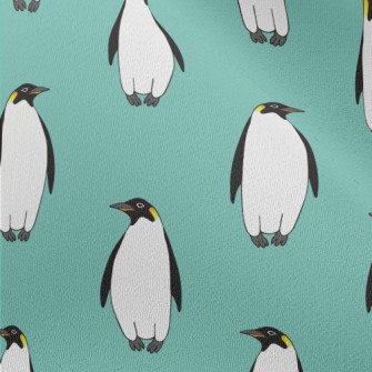 Hand Drawn Emperor Penguin Chiffon