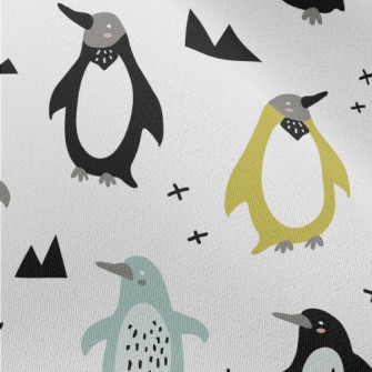 Artistic Graffiti Penguin Chiffon