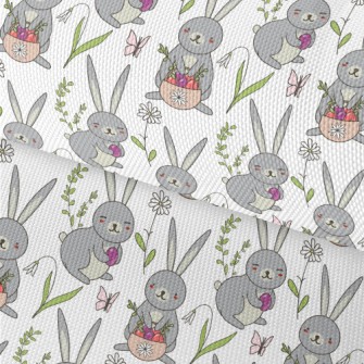 Cute Bunny Hiding Eggs Waterproof Oxford
