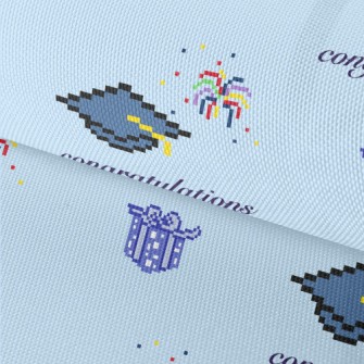 Pixel Style Graduation Cap Waterproof Oxford