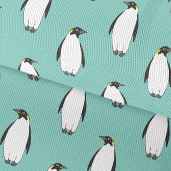 Hand Drawn Emperor Penguin Waterproof Oxford