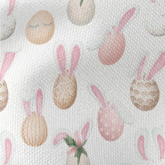 Elegant Rabbit Ears Easter Egg Waterproof Canvas