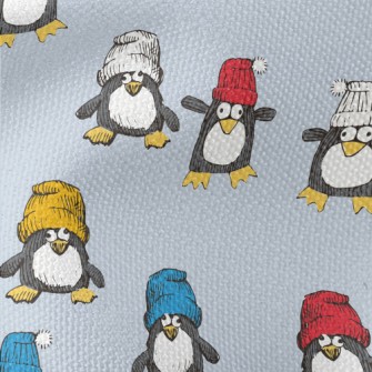 Funny Hand Drawn Penguin Waterproof Canvas