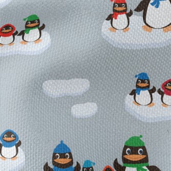 Keep Warm Penguin Family Waterproof Canvas
