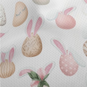 Elegant Rabbit Ears Easter Egg Athletic Mesh Flat Back