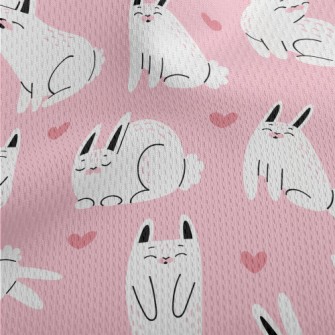 Happy Pet Rabbit Athletic Mesh Flat Back