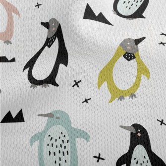 Artistic Graffiti Penguin Athletic Mesh Flat Back