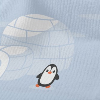 Igloo And Cute Penguins Terry