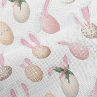 Elegant Rabbit Ears Easter Egg Performance Linen