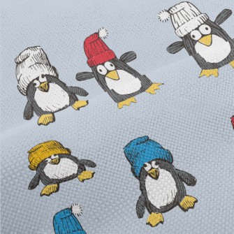 Funny Hand Drawn Penguin Performance Linen