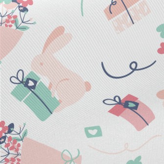 Cute Gift Rabbit Twill