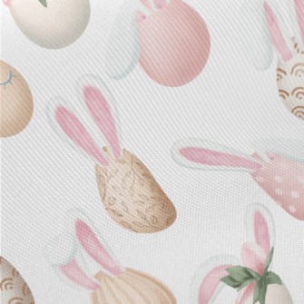 Elegant Rabbit Ears Easter Egg Twill