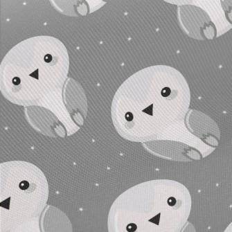 Gray Penguin Baby Twill