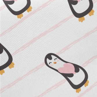 Cute Penguin Holding Heart Twill