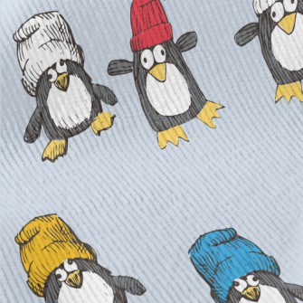 Funny Hand Drawn Penguin Standard Corduroy