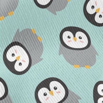 Cartoon Penguin Pattern Standard Corduroy