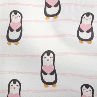 Cute Penguin Holding Heart Dobby