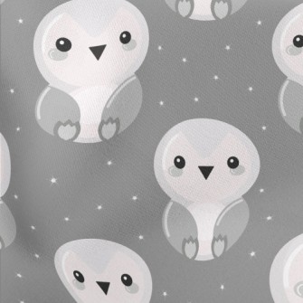 Gray Penguin Baby Stretch Ponte