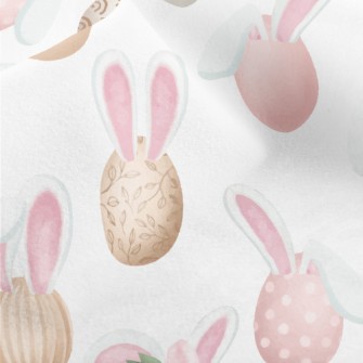 Elegant Rabbit Ears Easter Egg Micro Fleece