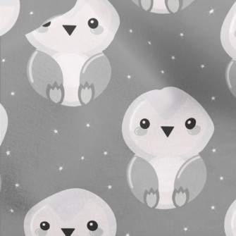 Gray Penguin Baby Micro Fleece