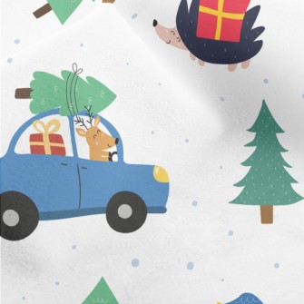 Celebrating Christmas Animals Micro Fleece