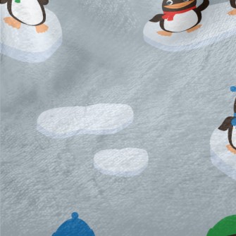 Keep Warm Penguin Family Minky